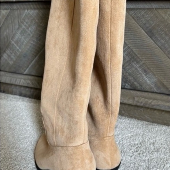 AE Western Suede Knee-High Women's Boots - Picture 4 of 8